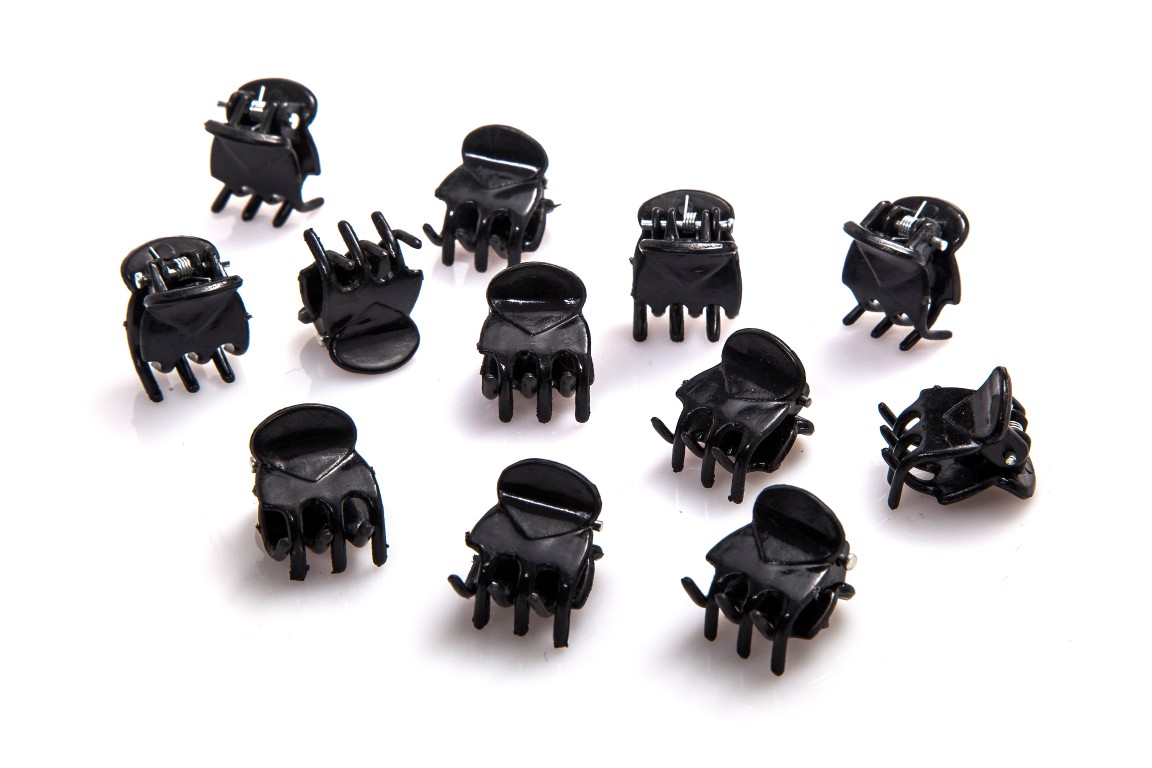 מארז קליפסים שחורים זעירים