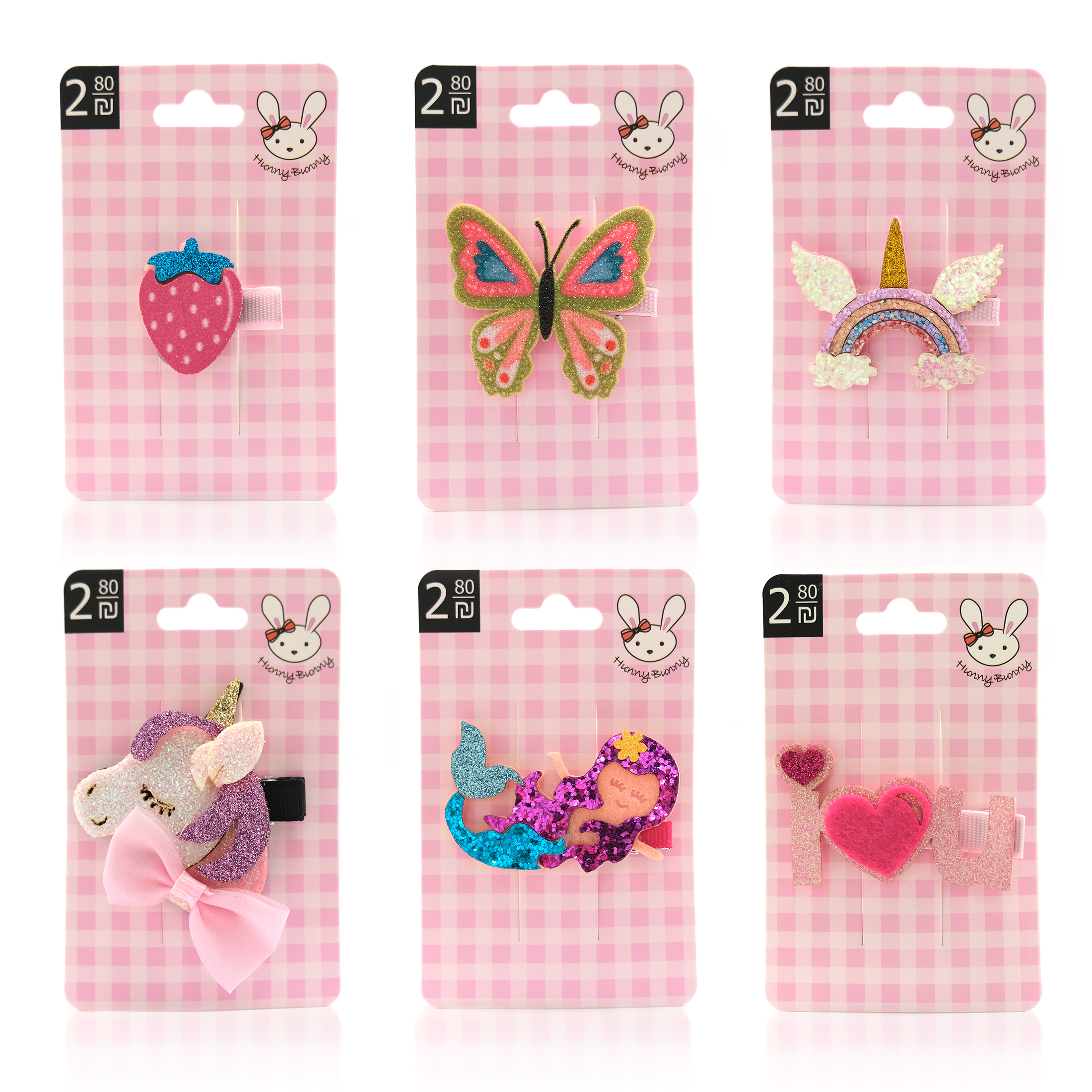 סיכת מקור עם דמות מנצנצת