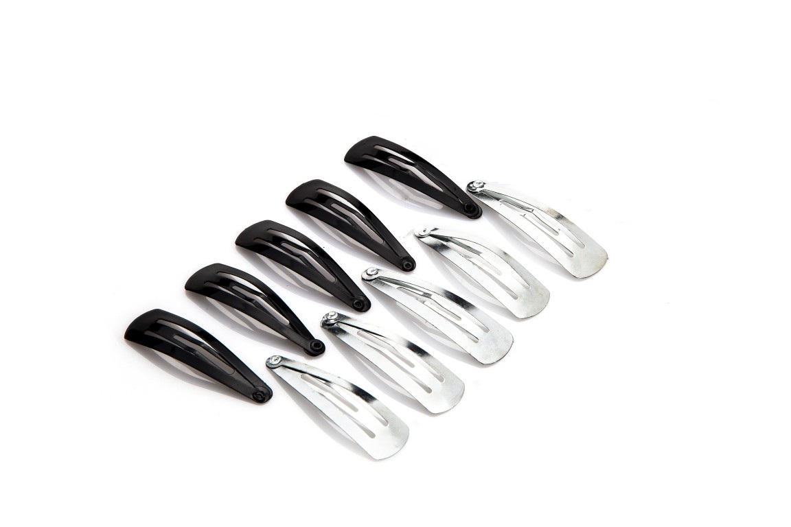 חבילת סיכות תיק תק שחור/ניקל