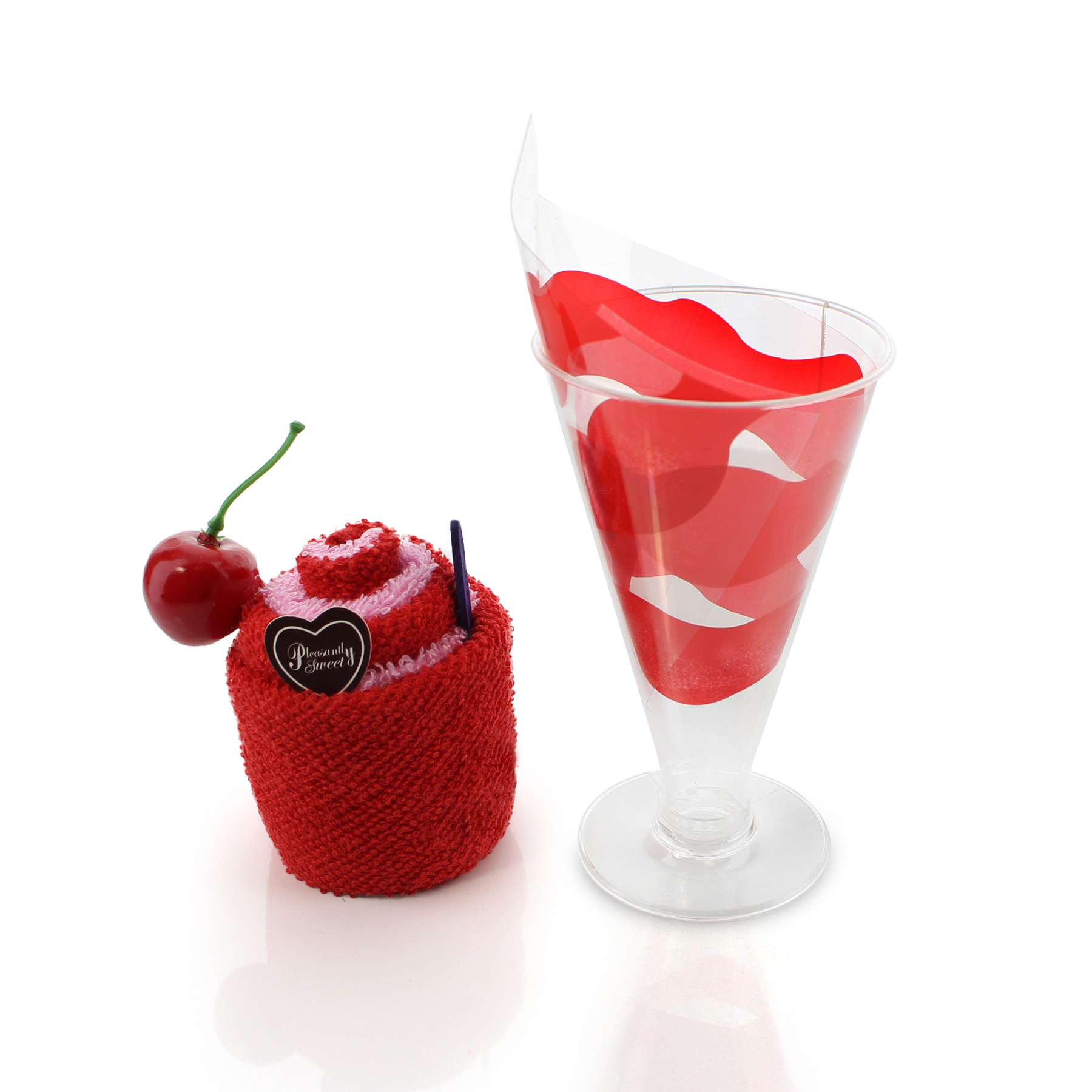 מארז מגבת בצורת גביע גלידה