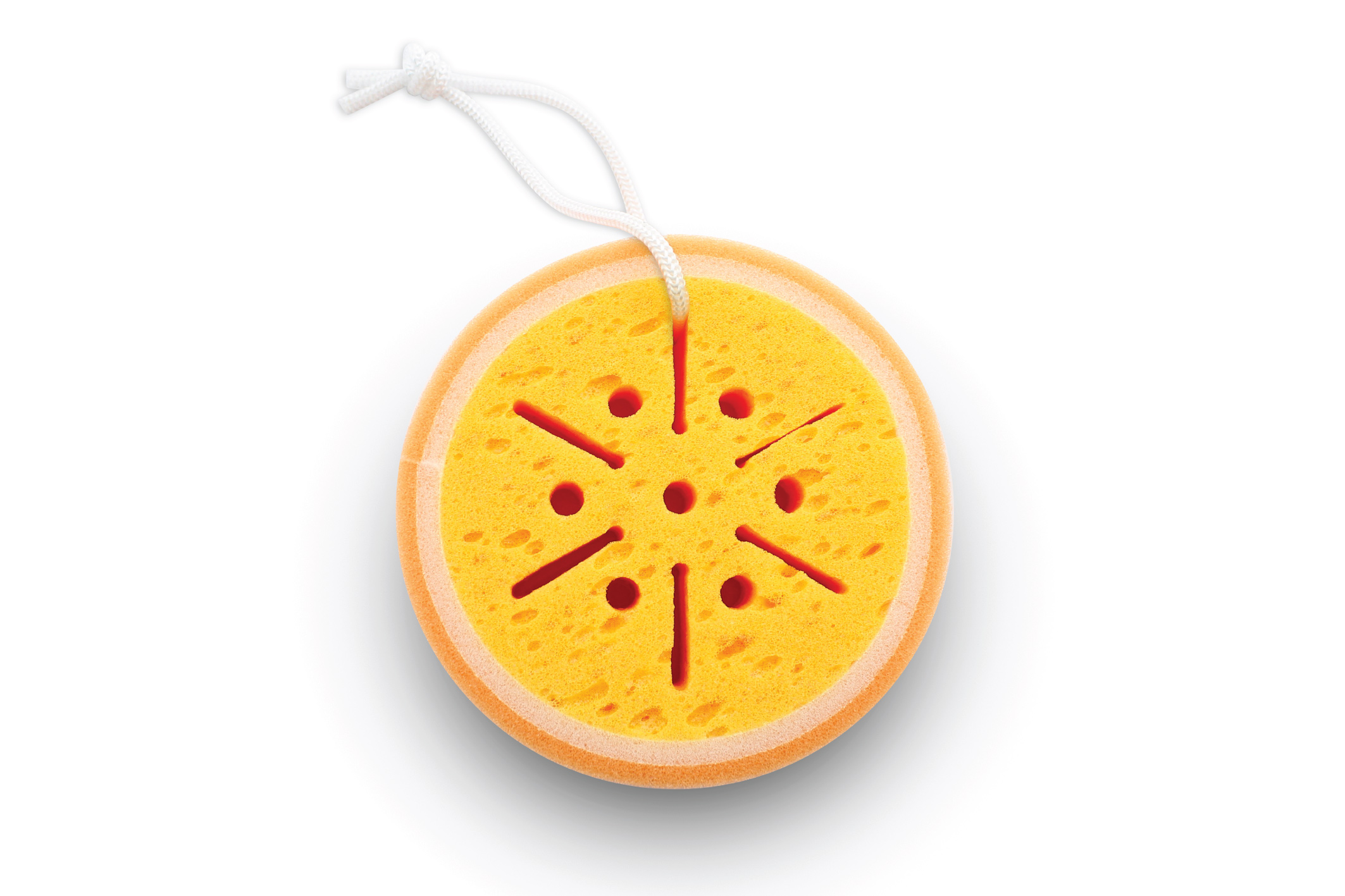 ספוג רחצה מעוצב בצורת תפוז