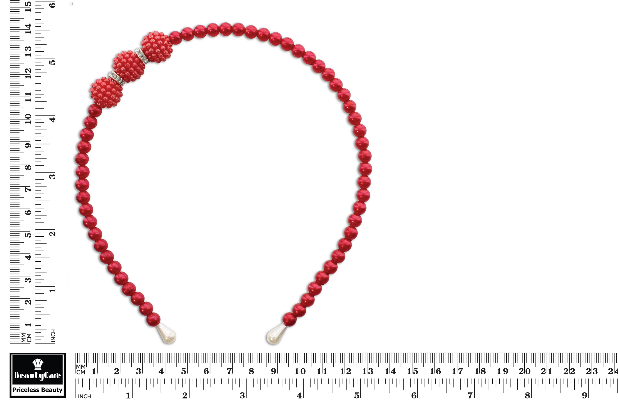 קשת לשיער 'חרוזים' מעוטרת פנינים צבעוניות