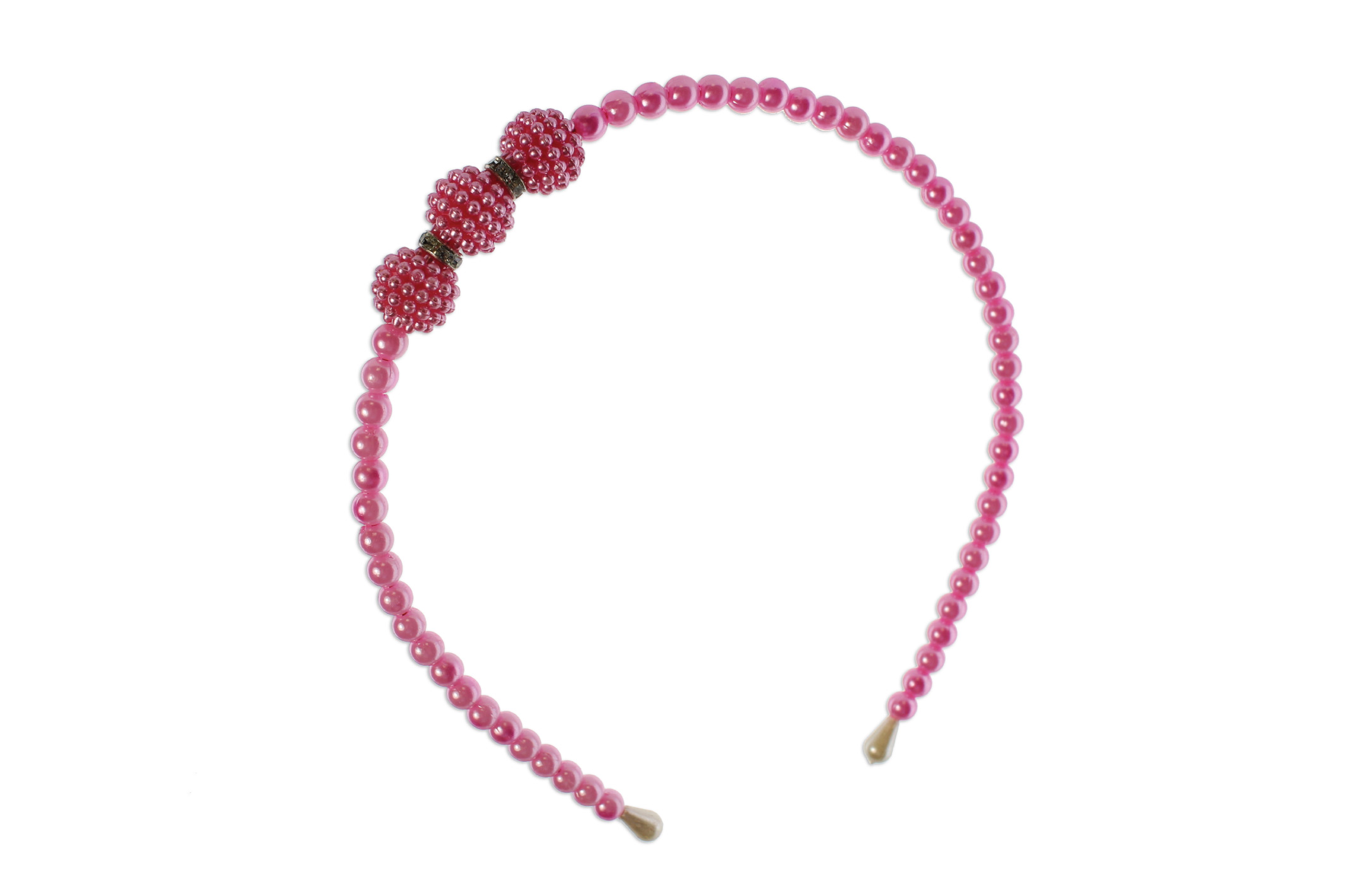 קשת לשיער 'חרוזים' מעוטרת פנינים צבעוניות