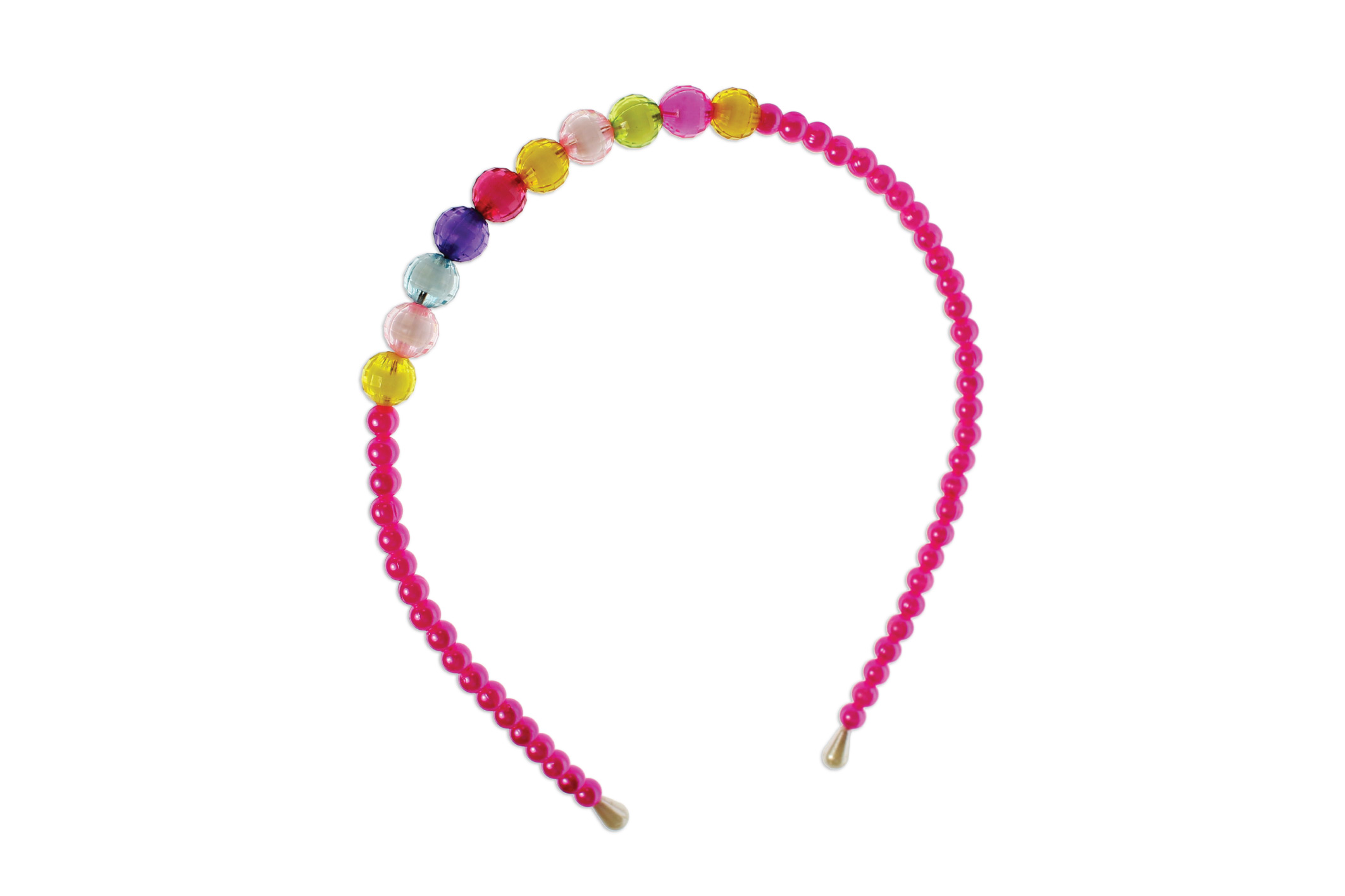 קשת לשיער 'חרוזים' מעוטרת פנינים צבעוניות