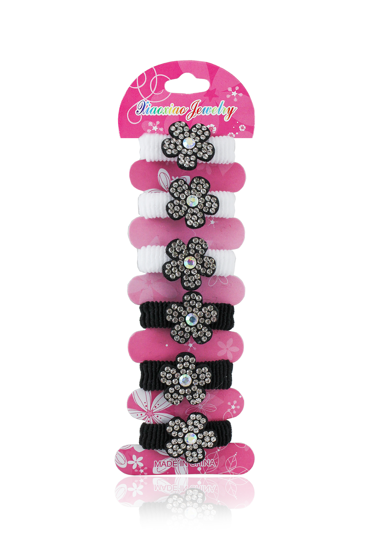 פרחים עם קריסטלים