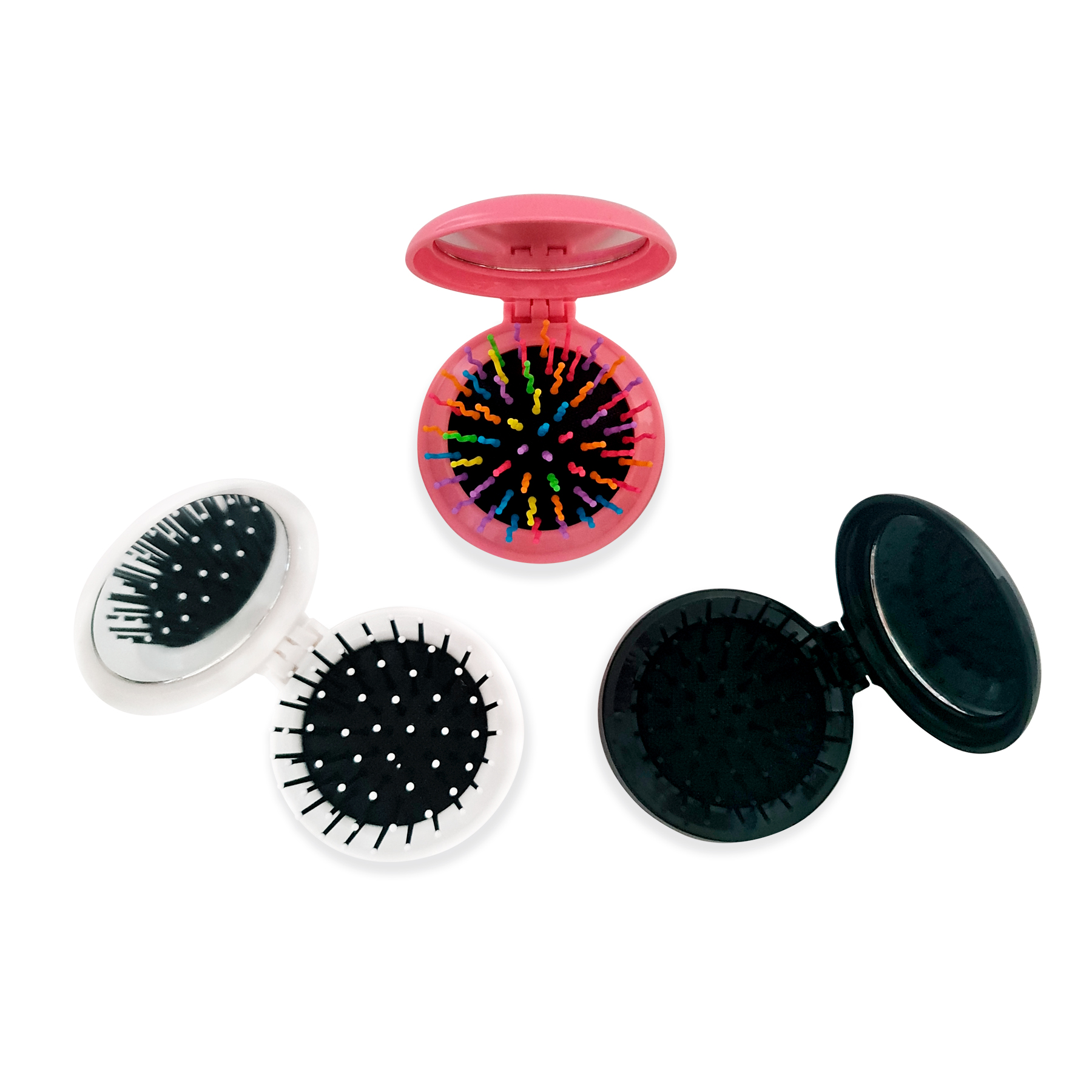 מברשת שיער מתקפלת עם מראה