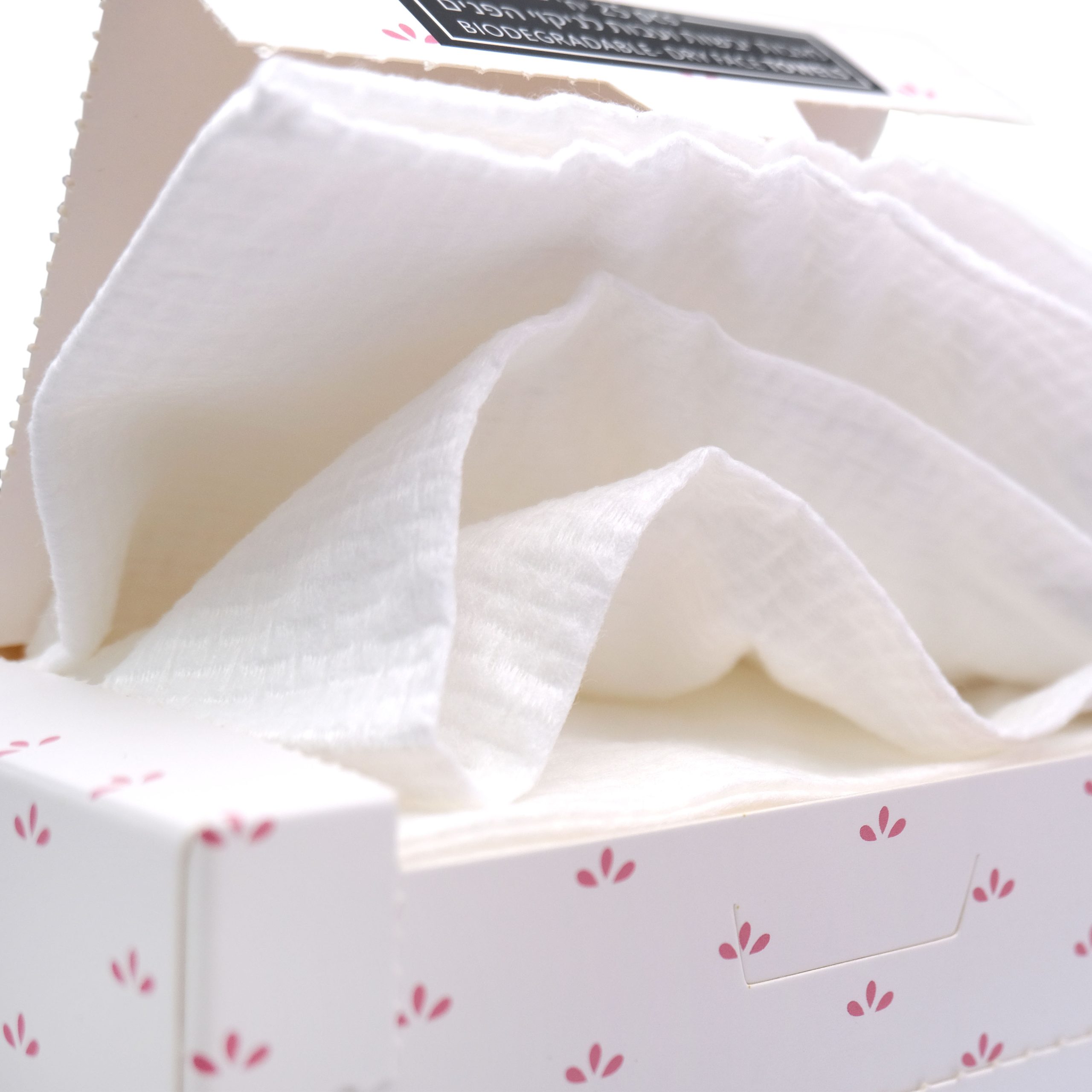 מגבות יבשות חד פעמיות לניקוי הפנים - 25 יחידות - CLEAN FACE