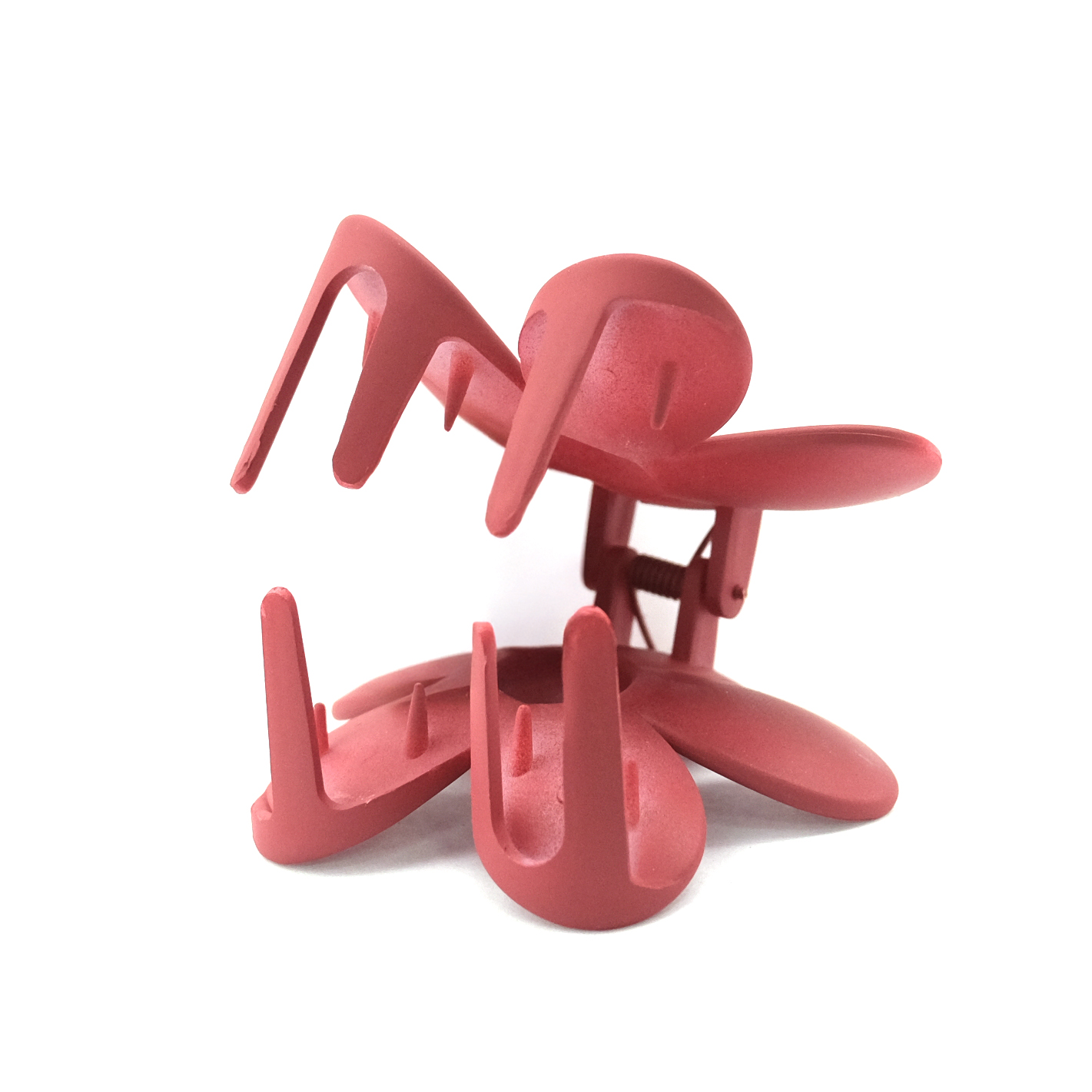 קליפס לשיער בצורת פרח בגימור פסטל