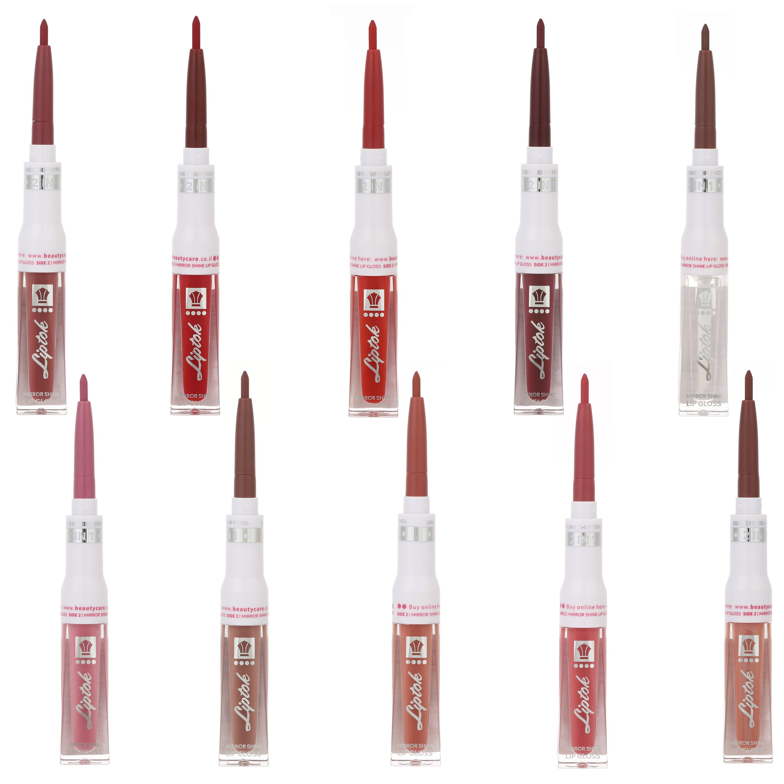 ליפגלוס דו-צדדי עם תוחם שפתיים